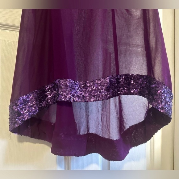 Mossimo Purple Sheer top with Sequin - Picture 6 of 9